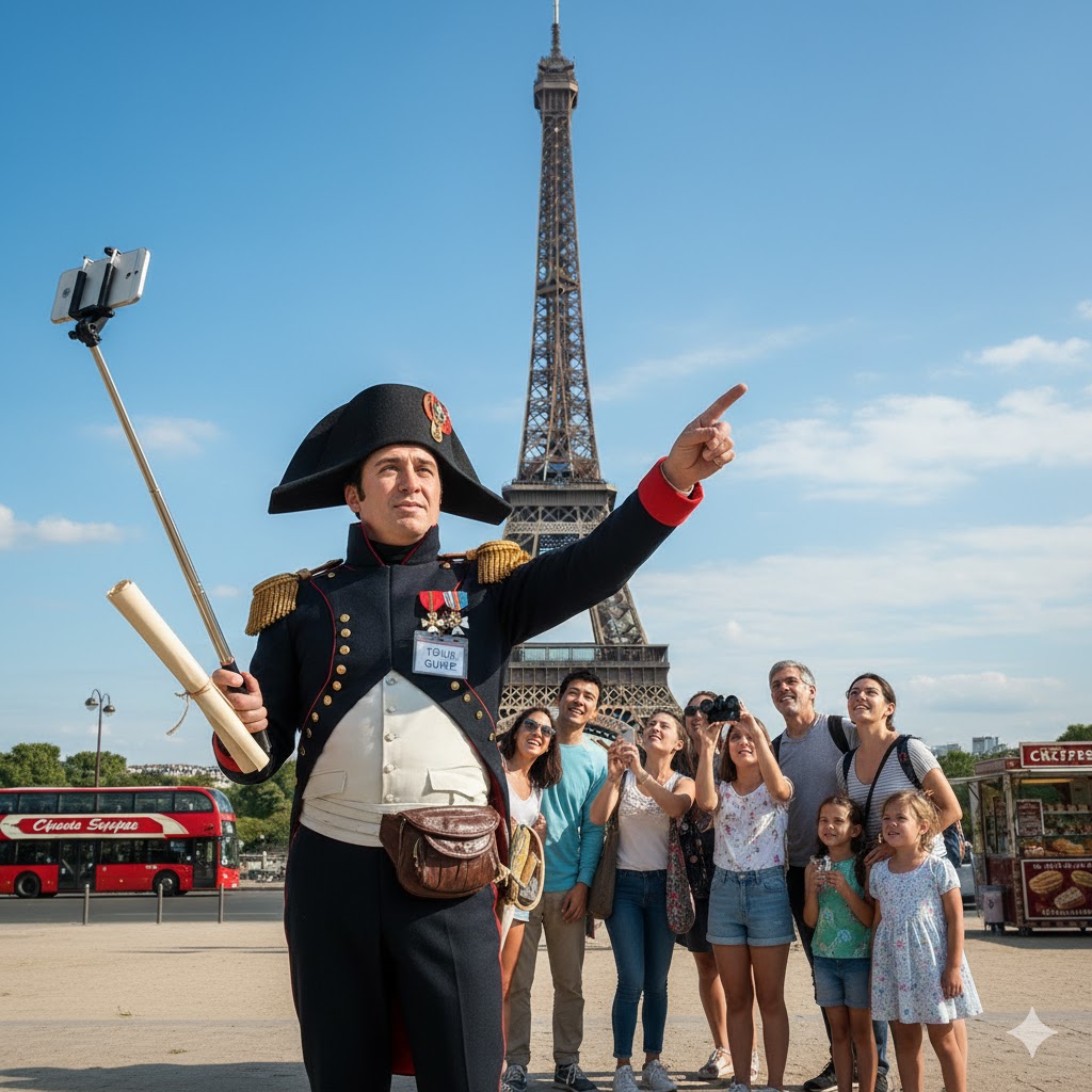 Napoléon guide une classe de CE2